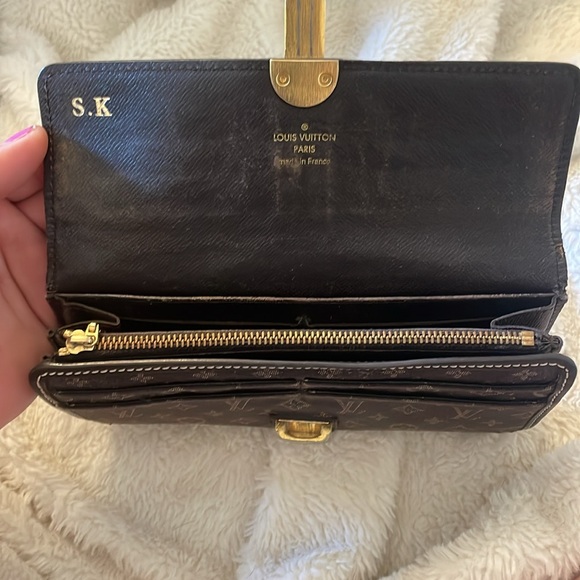 Louis Vuitton min lin pattern Sarah wallet EUC - Picture 4 of 11